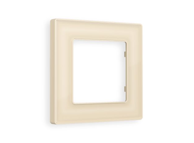 AF580301 Рамка ALFA Arctic (Бежевый Стекло органическое) 1-ая