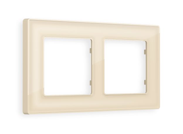 AF580302 Рамка ALFA Arctic (Бежевый Стекло органическое) 2-ая