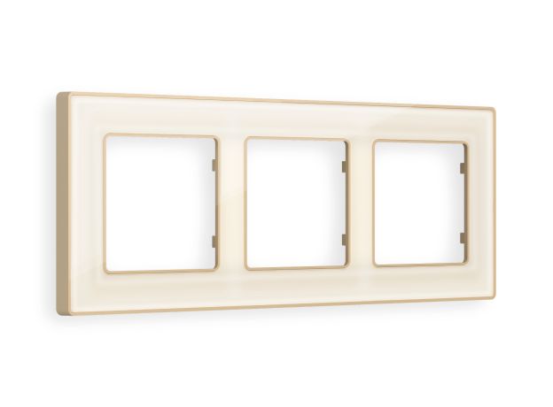 AF580343 Рамка ALFA Arctic (Бежевый Стекло органическое/Шампань) 3-ая
