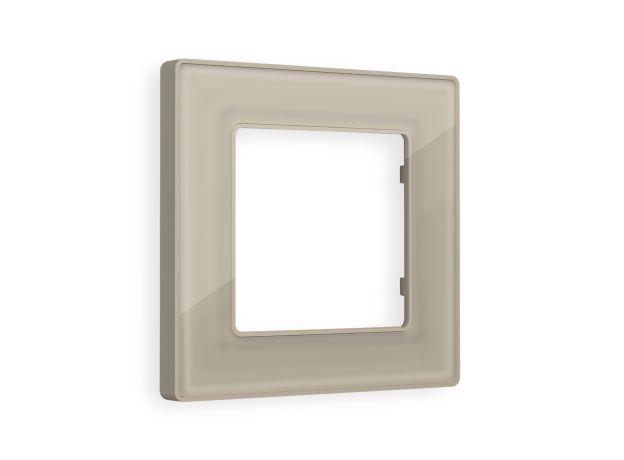 AF580361 Рамка ALFA Arctic (Серо-бежевый Стекло органическое) 1-ая