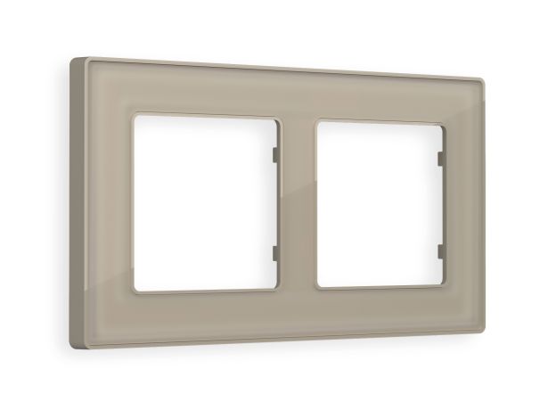 AF580362 Рамка ALFA Arctic (Серо-бежевый Стекло органическое) 2-ая