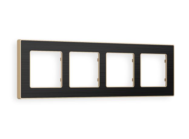 AF580544 Рамка ALFA Arctic (Черный Стекло органическое/Шампань) 4-ая