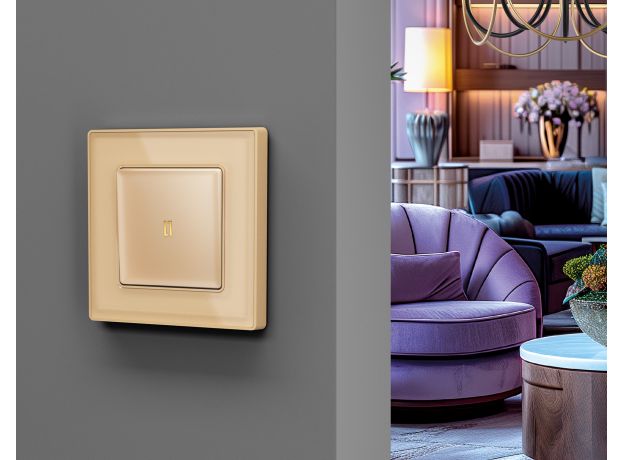 AF580604 Рамка ALFA Arctic (Шампань Стекло органическое) 4-ая