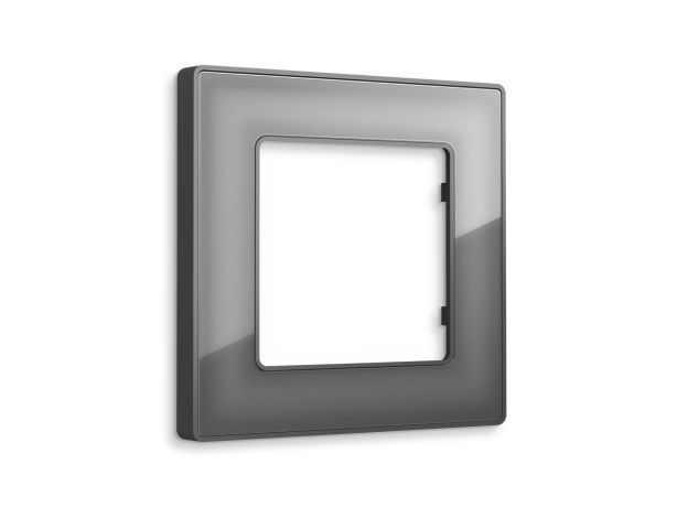 AF580651 Рамка ALFA Arctic (Антрацит серый Стекло органическое) 1-ая