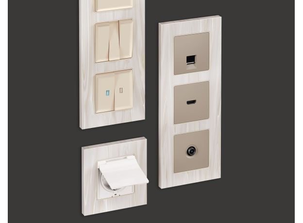 AF930302 Рамка ALFA Grand (Бежевый мрамор) 2-ая