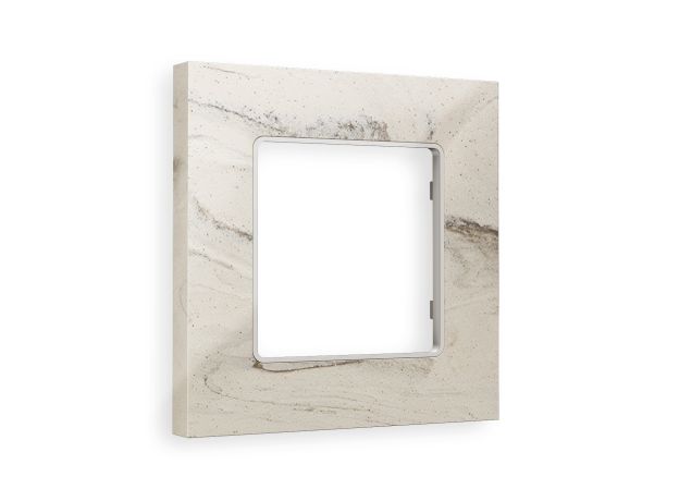 AF930601 Рамка ALFA Grand (Серо-бежевый мрамор) 1-ая