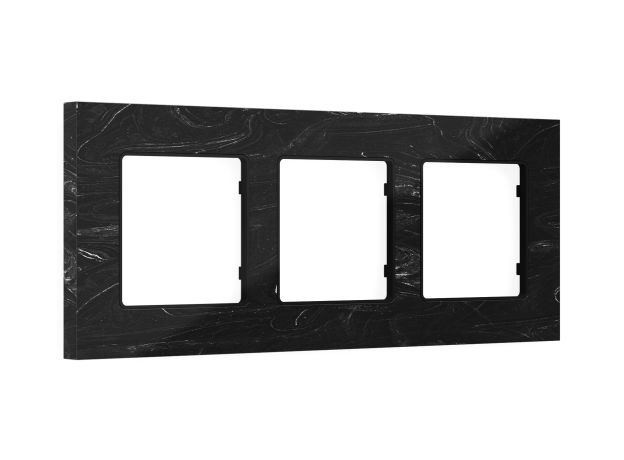 AF930703 Рамка ALFA Grand (Черный мрамор) 3-ая