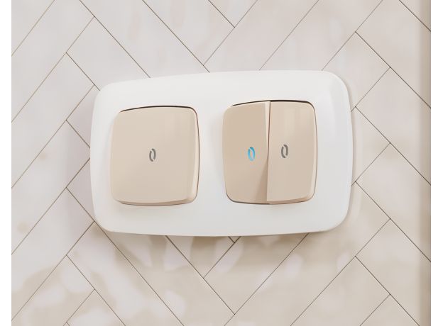 OF140105 Рамка OMEGA Ecta (Белый глянец) 5-ая