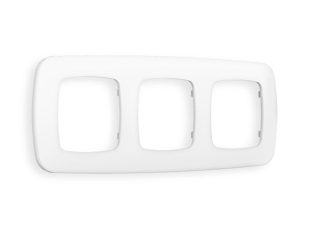 OF140123 Рамка OMEGA Ecta (Белый матовый) 3-ая