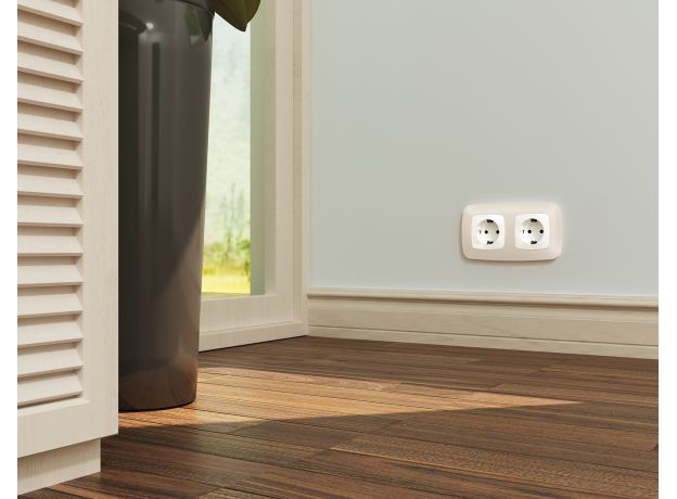 OF140332 Рамка OMEGA Ecta (Бежевый матовый) 2-ая