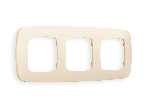 OF140333 Рамка OMEGA Ecta (Бежевый матовый) 3-ая