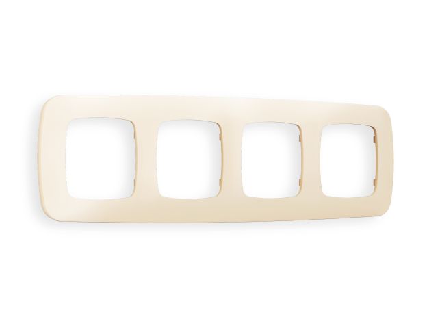OF140334 Рамка OMEGA Ecta (Бежевый матовый) 4-ая
