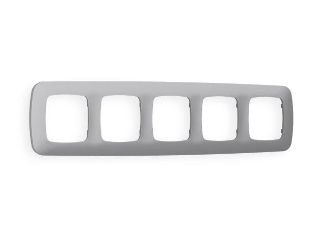 OF140505 Рамка OMEGA Ecta (Сталь матовый) 5-ая