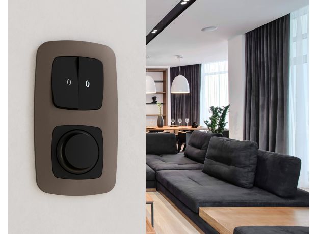 OF140631 Рамка OMEGA Ecta (Темная бронза матовый) 1-ая