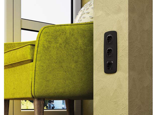 OF140705 Рамка OMEGA Ecta (Черный матовый) 5-ая