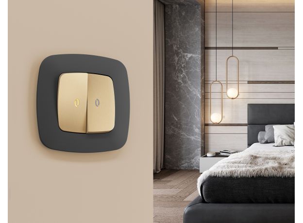 OF140804 Рамка OMEGA Ecta (Графит Мягкое касание) 4-ая