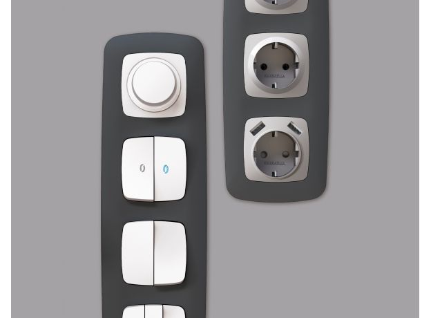 OF140805 Рамка OMEGA Ecta (Графит Мягкое касание) 5-ая