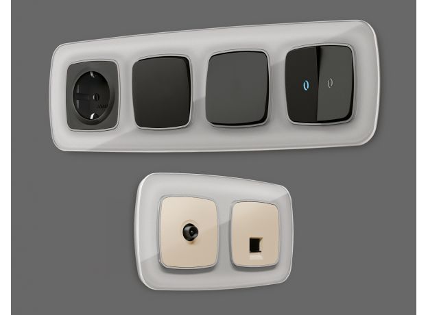 OF320404 Рамка OMEGA Radian (Серебро Стекло органическое) 4-ая