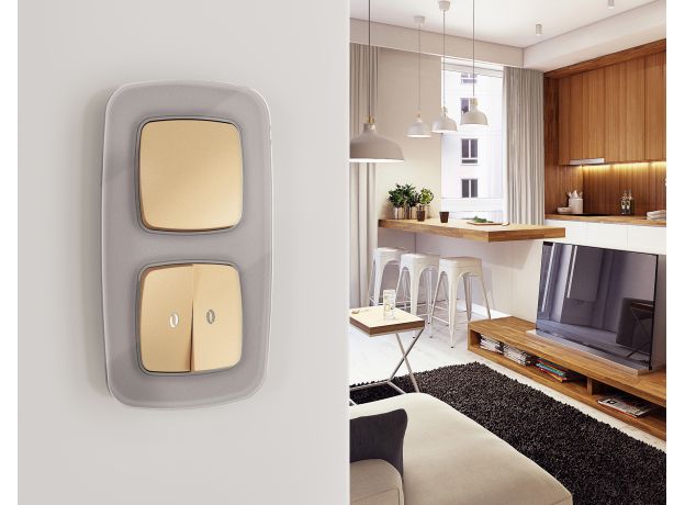 OF320504 Рамка OMEGA Radian (Сталь Стекло органическое) 4-ая