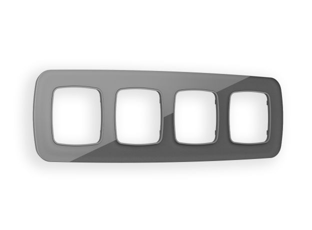 OF320654 Рамка OMEGA Radian (Антрацит серый Стекло органическое) 4-ая