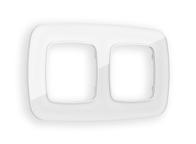 OF350102 Рамка OMEGA Radian (Белый Стекло закаленное натуральное) 2-ая