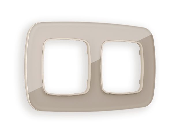 OF350602 Рамка OMEGA Radian (Серо-бежевый Стекло закаленное натуральное) 2-ая