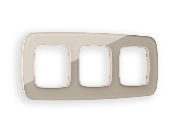 OF350603 Рамка OMEGA Radian (Серо-бежевый Стекло закаленное натуральное) 3-ая