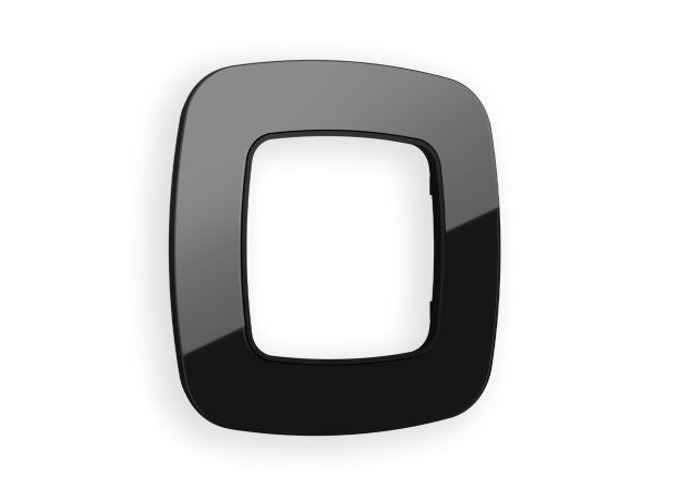 OF350801 Рамка OMEGA Radian (Черный Стекло закаленное натуральное) 1-ая