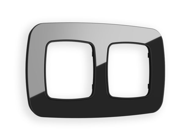 OF350802 Рамка OMEGA Radian (Черный Стекло закаленное натуральное) 2-ая