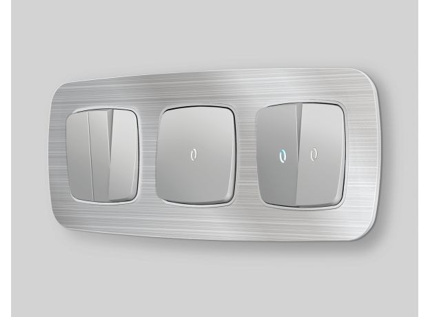 OF580103 Рамка OMEGA Radian (Серебро Металл шлифованный) 3-ая