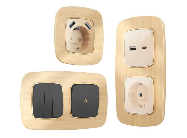 OF580302 Рамка OMEGA Radian (Шампань Металл шлифованный) 2-ая