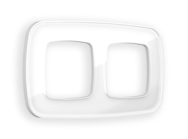 OF640102 Рамка OMEGA Coint (Белый Стекло органическое) 2-ая