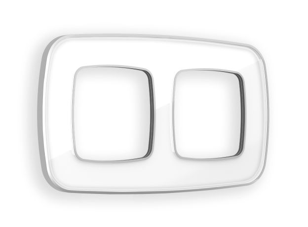 OF640132 Рамка OMEGA Coint (Белый Стекло органическое/Серебро) 2-ая