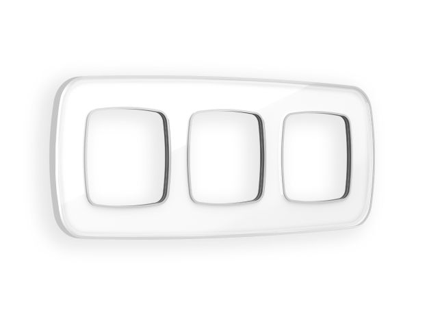 OF640133 Рамка OMEGA Coint (Белый Стекло органическое/Серебро) 3-ая