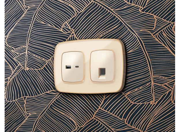 OF640344 Рамка OMEGA Coint (Бежевый Стекло органическое/Шампань) 4-ая