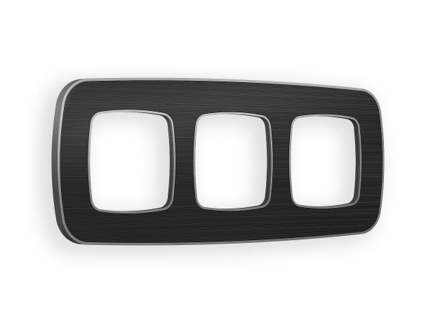 OF640533 Рамка OMEGA Coint (Черный Стекло органическое/Сталь) 3-ая