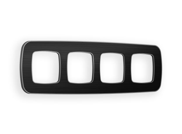 OF640534 Рамка OMEGA Coint (Черный Стекло органическое/Сталь) 4-ая