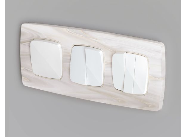 OF940303 Рамка OMEGA Opera (Бежевый мрамор) 3-ая