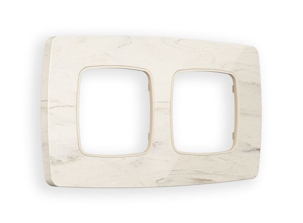 OF940602 Рамка OMEGA Opera (Серо-бежевый мрамор) 2-ая