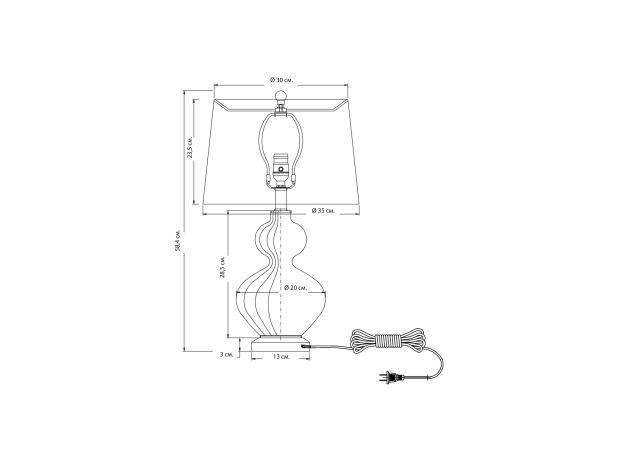 Настольные лампы LH Mirror Home BD-3069594 Майра