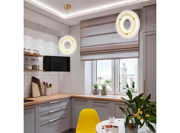Подвесные светильники Crystal Lux DIEGO SP25W LED BRASS Diego