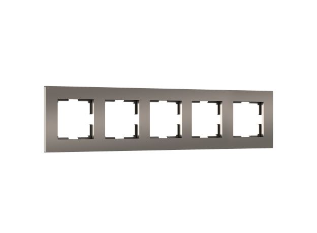 Рамка на 5 постов Slab (бронза софт) W0052963