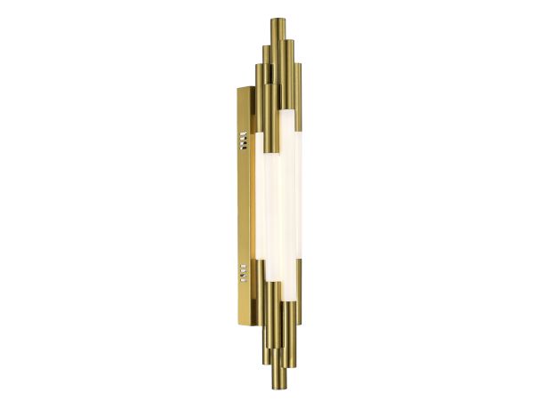 SL6237.301.20 Светильник настенный ST-Luce латунь/белый LED 1*20W 4000K DALLAMOS