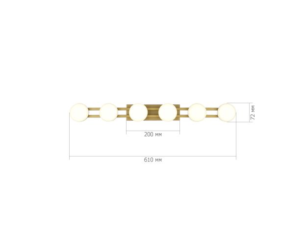 SL6610.201.06 Светильник настенный ST-Luce золотистый/белый LED 1*12W 4000K MONRO