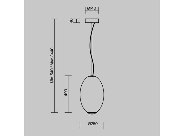 Подвесные светильники Maytoni MOD397PL-L19CH3K Bruma