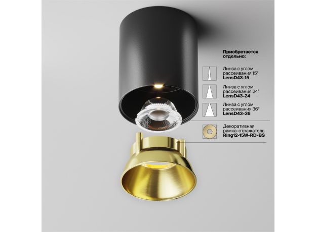 Точечные светильники Maytoni C064CL-12W3K-RD-B Alfa LED