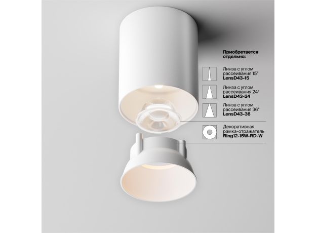 Точечные светильники Maytoni C064CL-12W3K-RD-WB Alfa LED