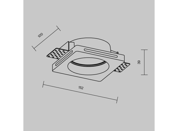 Точечные светильники Maytoni DL002-GU10-01-W Gyps Modern