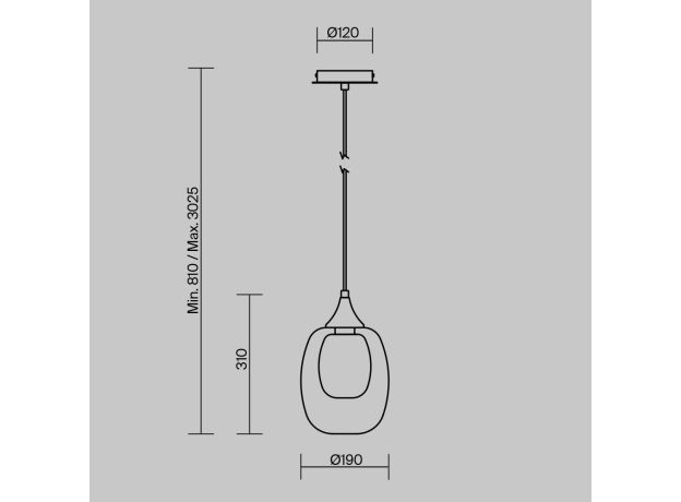 Подвесные светильники Maytoni MOD016PL-01BS1 Aura