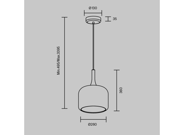 Подвесные светильники Maytoni MOD286PL-L18G3K Spirito